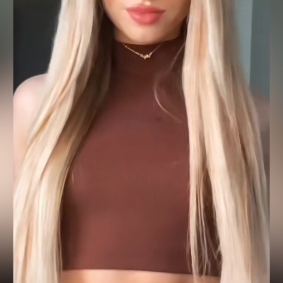 ‘Spoiled’ Brown Crop Top - Picture 2 of 2